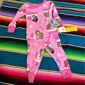 Baby girl Pink Princess Character Pajama Set